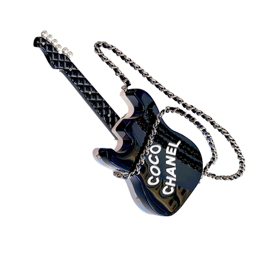 Chanel 24A Métiers d'Art Minaudière Collectible Guitar Clutch Bag