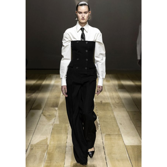 Alexander McQueen F/W 2023 Tailored Bustier Jumpsuit