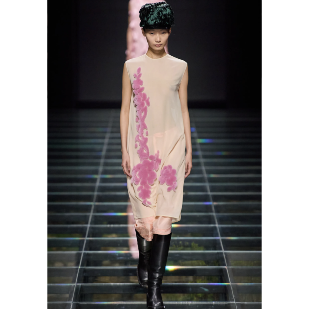 Prada F/W 2024 Georgette Sheath Dress