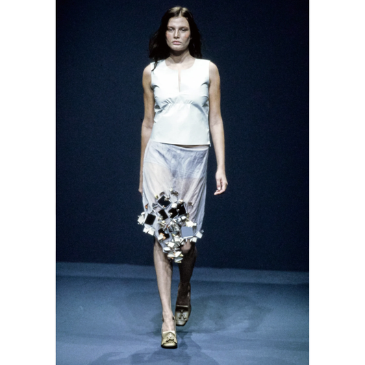 Prada COLLECTOR S/S 1999 Broken Mirror Skirt