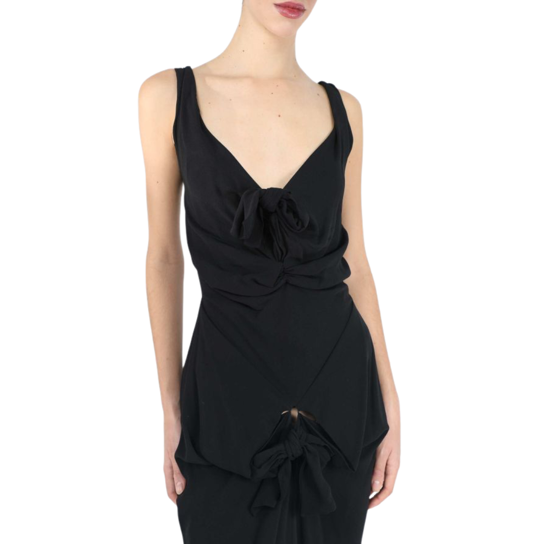 Vivienne Westwood COLLECTOR S/S 1997 'Vive La Bagetelle' Knotted Silk Gown