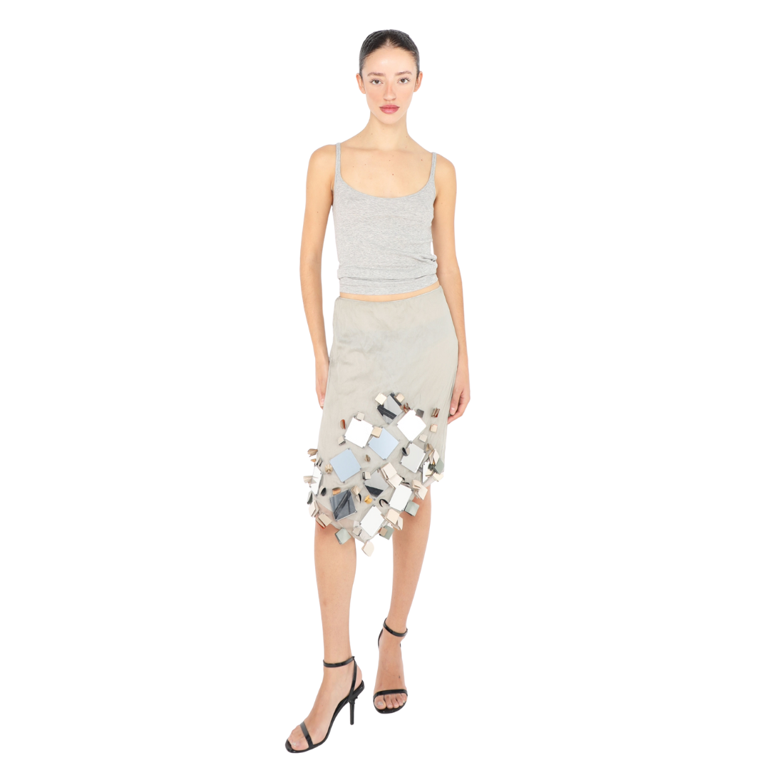 Prada COLLECTOR S/S 1999 Broken Mirror Skirt