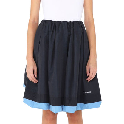 Miu Miu F/W 2024 Pleated Poplin Skirt
