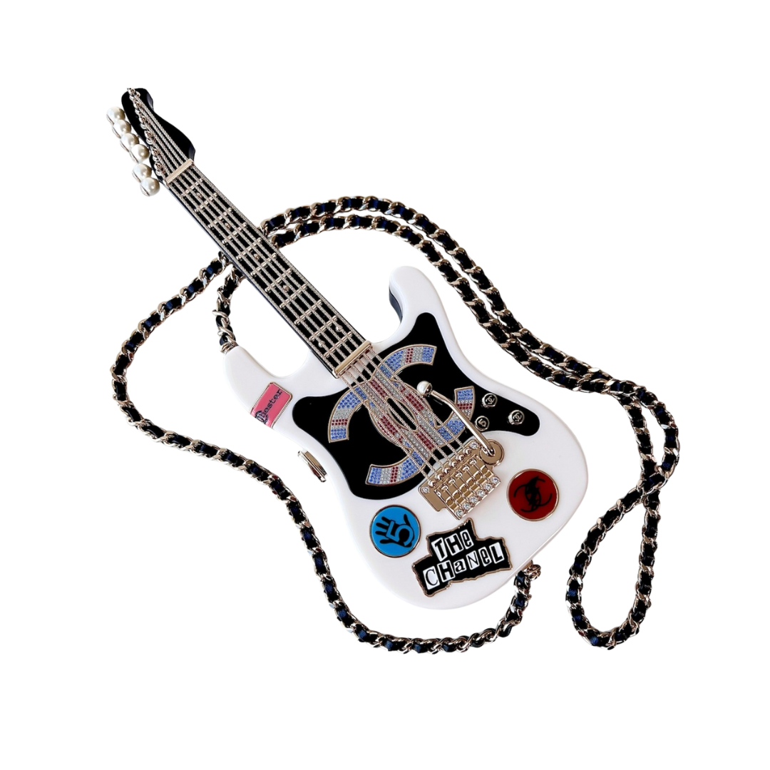 Chanel 24A Métiers d'Art Minaudière Collectible Guitar Clutch Bag