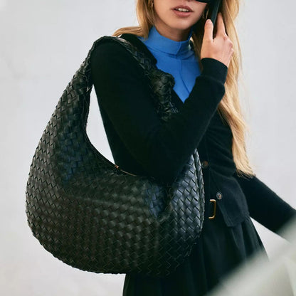Brigitte Woven Satchel Bag
