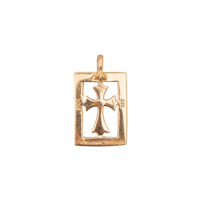 Chrome Hearts 22k Diamond Baby Fat Frame Pendant