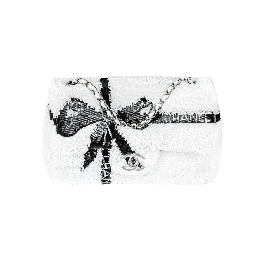 Chanel Sequin Bow Mini Flap